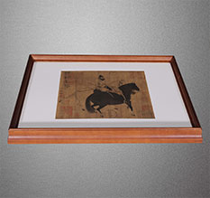 勉县书画装裱配框服务案例